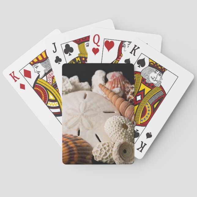 Detail Of Seashells From Around The World Poker Cards (Back)