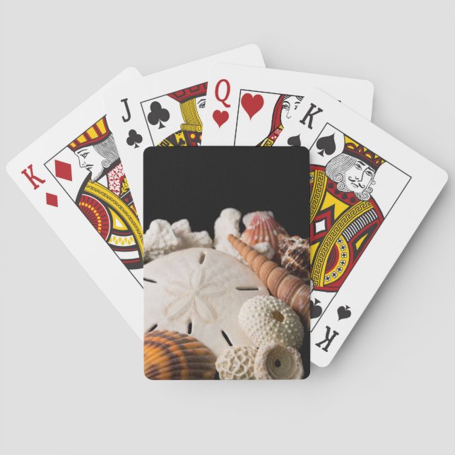 Detail Of Seashells From Around The World Poker Cards (Back)