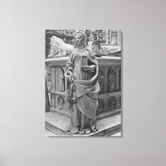 Detail of Temperance Canvas Print (Front)