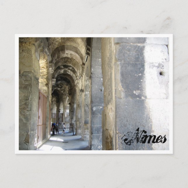 Detail of the Amphitheatre, Nimes, France Postcard (Front)