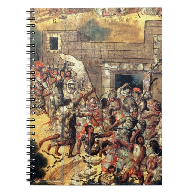 Detail of the Attempt to Pull Down the Cross facin Notebook (Front)