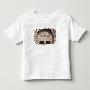 Detail of the church exterior showing the toddler t-shirt
