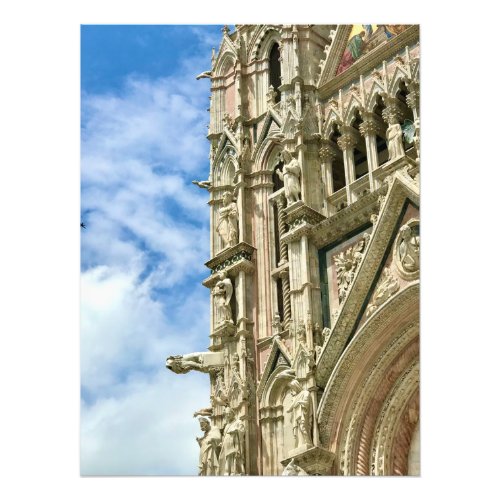 Detail of the Duomo in Siena Italy Photo Print