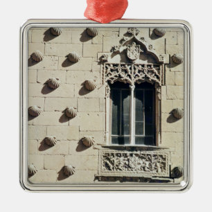 Detail of the exterior of the Casa de la Conchas Metal Ornament