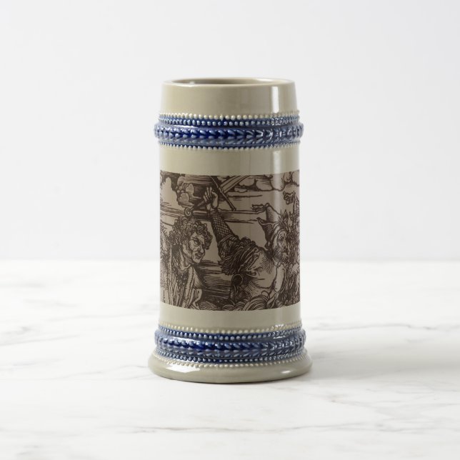 Detail of the Four Horsemen of the Apocalypse Beer Stein (Center)