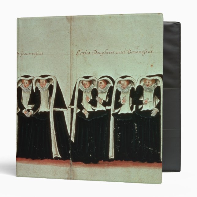 Detail of the Funeral Procession 3 Ring Binder (Front/Inside)