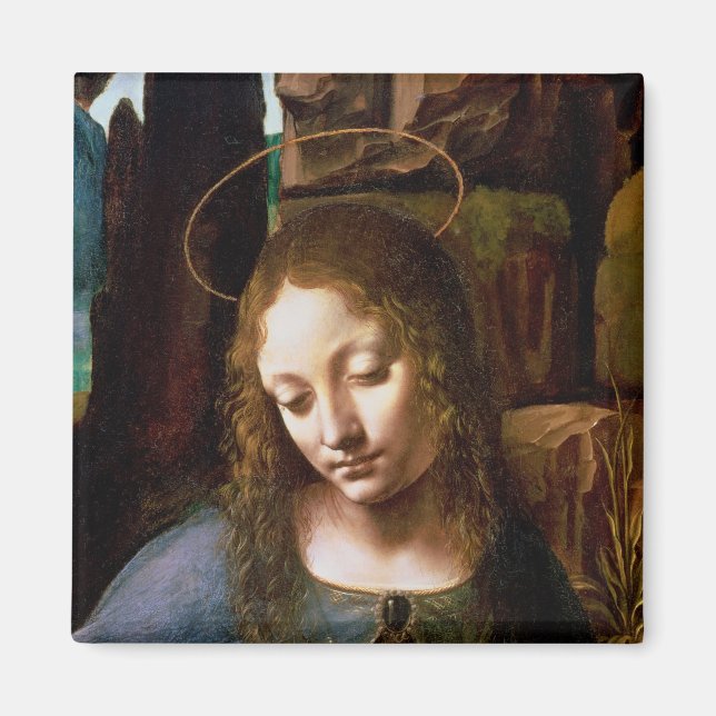 Detail of the Head of the Virgin Magnet (Front)
