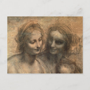 Detail of the Heads of the Virgin and St. Anne Postcard