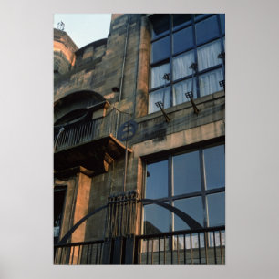 Detail of the ironwork of the North Fa�ade Poster