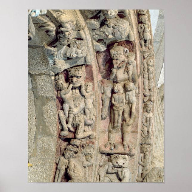 Detail of the Portico De la Gloria Poster (Front)