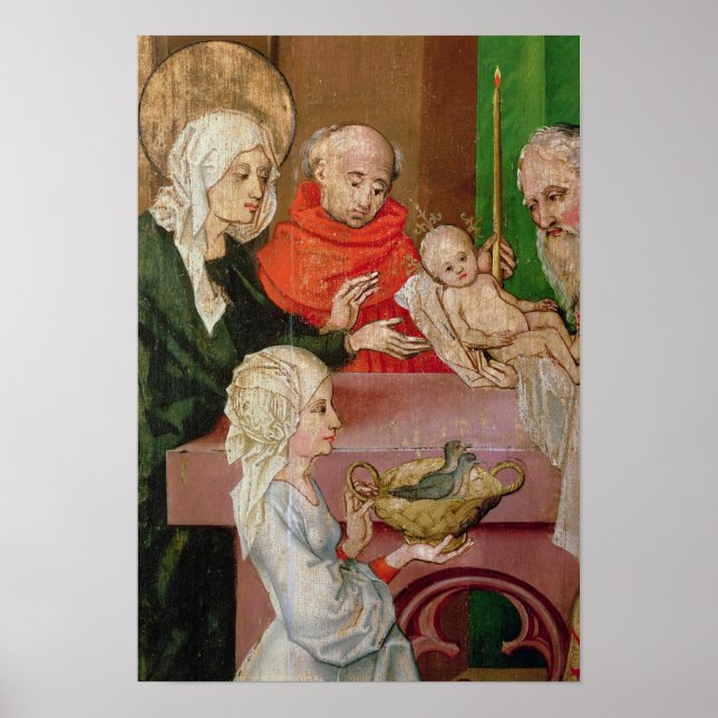 Detail of the Presentation in the Temple Poster (Front)