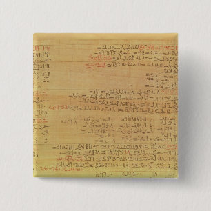 Detail of the Rhind Mathematical Papyrus Button