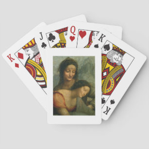 Detail of the Virgin and St. Anne from The Virgin Poker Cards