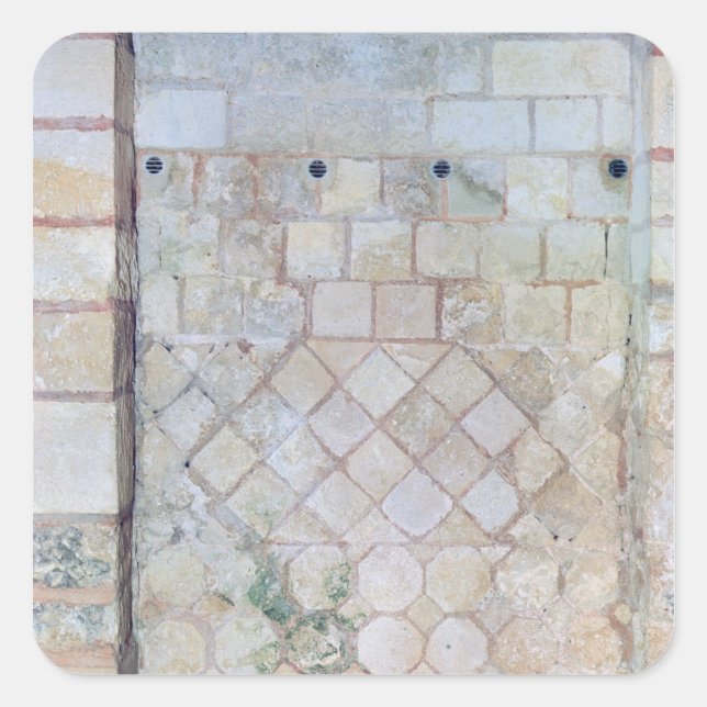 Detail of the wall of the Crypt of St. Paul Square Sticker (Front)