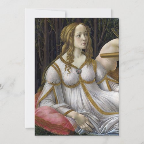 Detail of Venus, Venus and Mars by Botticelli Invitations