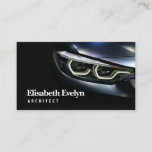 Detail On One Of The Led Headlights Modern Car Business Card at Zazzle