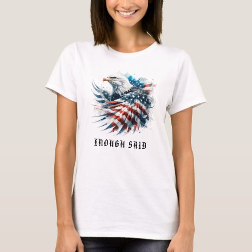  Detailed AP16 American Flag Bald EAGLE USA T_Shirt