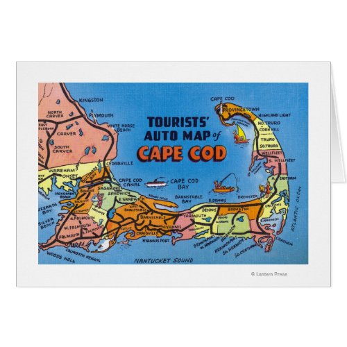 Detailed Auto Map of Cape Cod