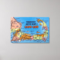 Detailed Auto Map of Cape Cod