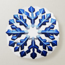 Detailed Blue Snowflake