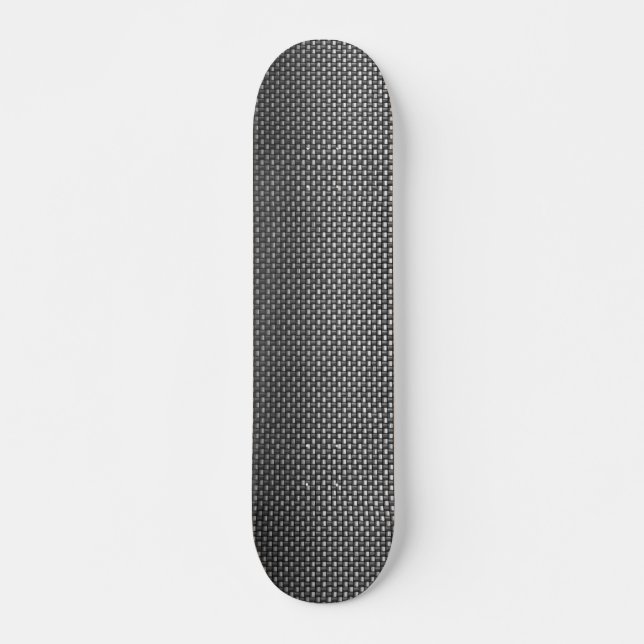 Detailed Carbon Fiber Textured Skateboard (Front)