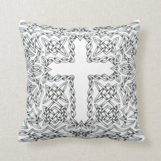 Detailed Celtic Cross Pattern Pillow Case