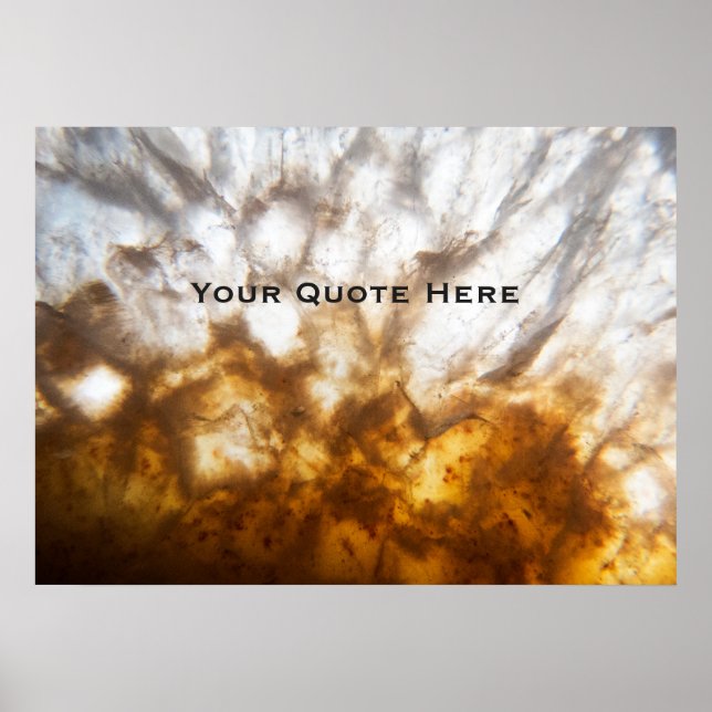 Detailed Citrine Crystal Poster (Front)