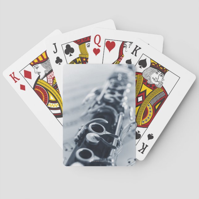 Detailed Clarinet Poker Cards (Back)