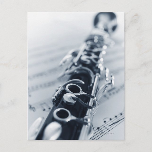 Detailed Clarinet Postcard (Front)