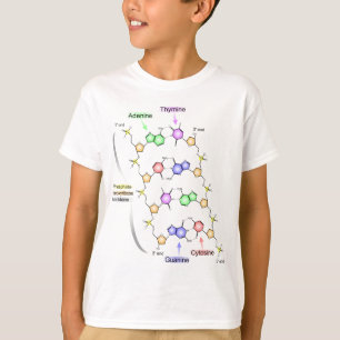 Detailed Diagram of the Chemical structure of DNA T-Shirt