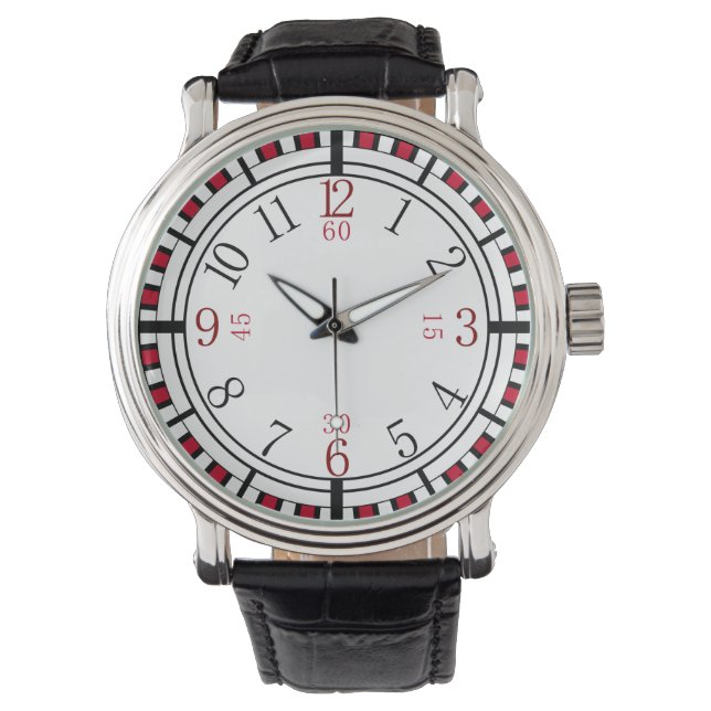 Detailed dial in different colors watch (Front)