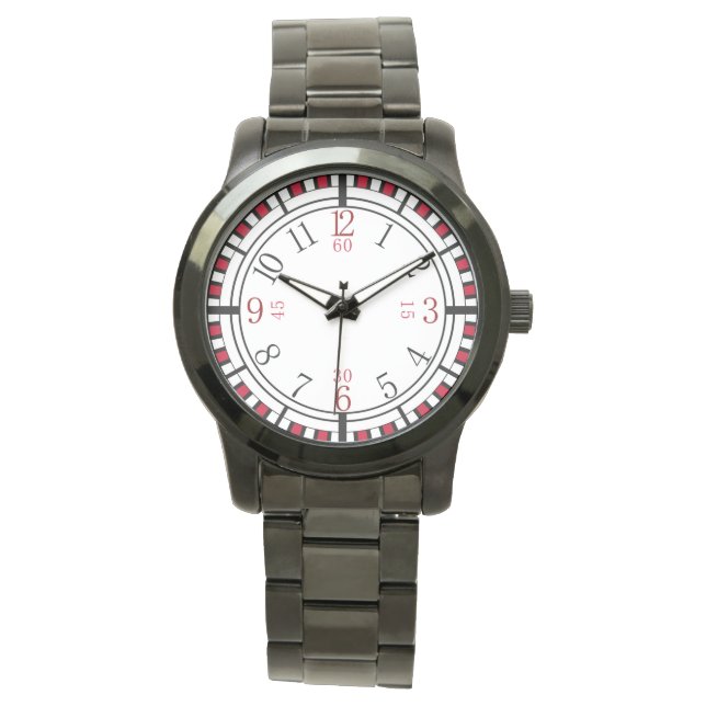 Detailed dial in different colors watch (Front)
