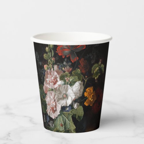 Detailed Dutch Master Floral Paper Cups