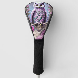 Detailed Fantasy Owl on a bed of Thorns Golf Head Cover
