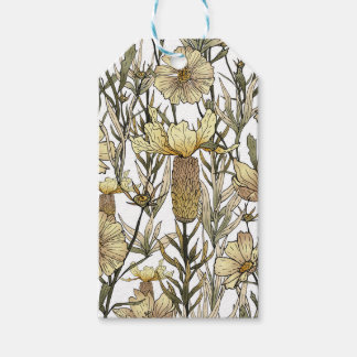 Detailed Floral Pattern Gift Tags