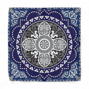 Detailed Floral Scarf Paisley Design Bandana