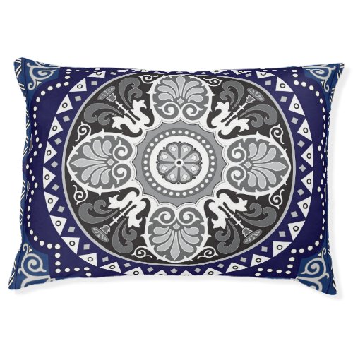Detailed Floral Scarf Paisley Design Pet Bed