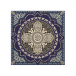 Detailed Floral Scarf Paisley Design Wood Wall Art