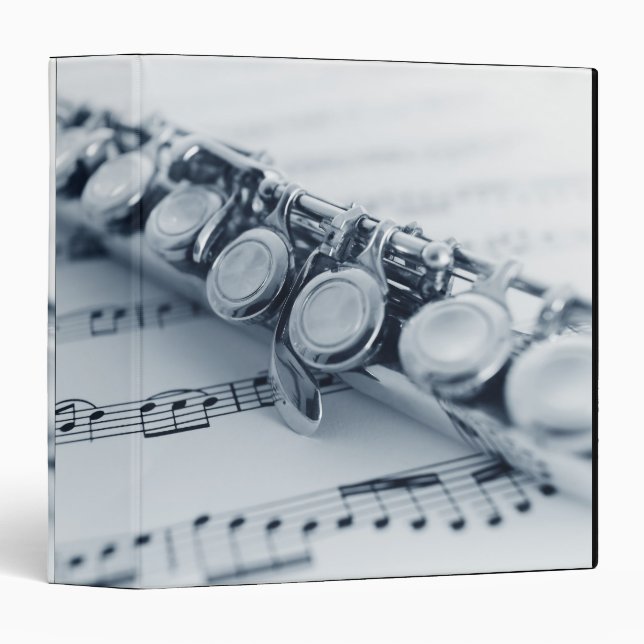 Detailed Flute 3 Ring Binder (Front/Spine)
