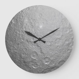 Detailed Full Moon Photo   High-Res Lunar Surface Large Clock