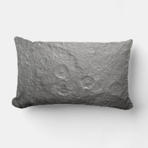 Detailed Full Moon Photo   High-Res Lunar Surface Lumbar Pillow