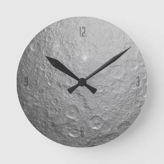 Detailed Full Moon Photo | High-Res Lunar Surface Round Clock