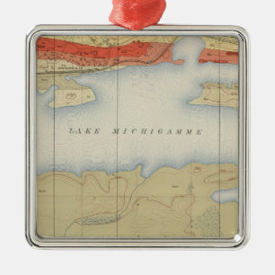 Detailed Geology Sheet V Metal Ornament