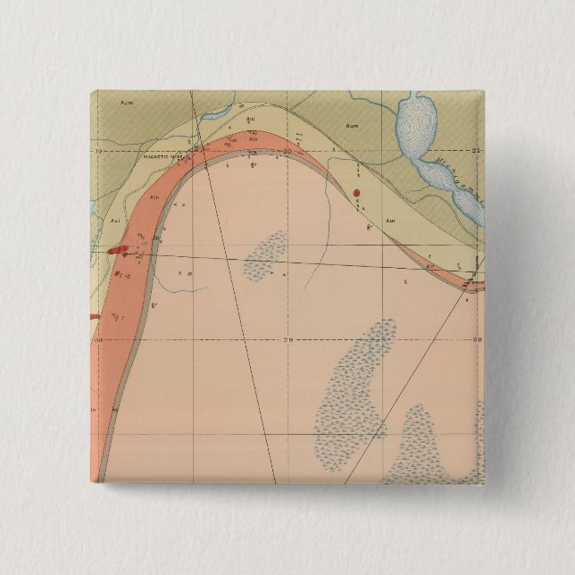 Detailed Geology Sheet VII Pinback Button (Front)
