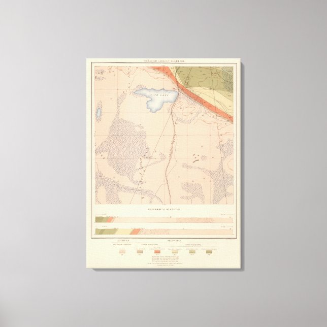 Detailed Geology Sheet XIII Canvas Print (Front)