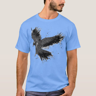 Detailed Handmade Dark Raven Illustration Classic T-Shirt