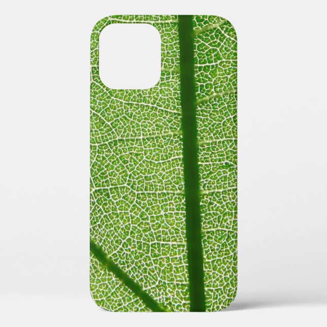 Detailed Look at a Green Leaf Case-Mate iPhone Cas Case (Back)