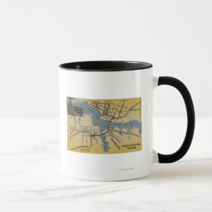 Detailed Map of Norfolk-Portsmouth Bridge Tunnel Mug