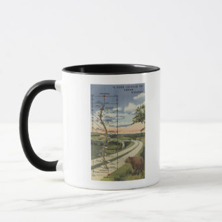 Detailed Map of the "Dream Highway" Mug