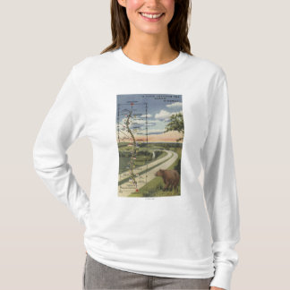 Detailed Map of the "Dream Highway" T-Shirt